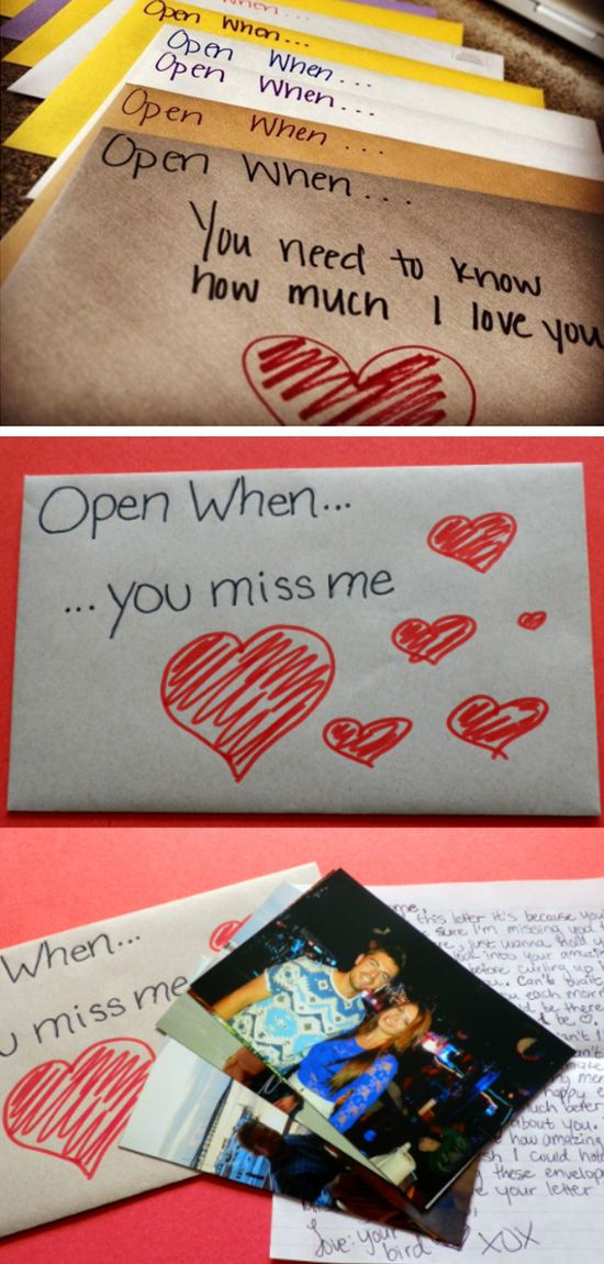Valentine Gift Ideas For My Boyfriend
 Open When Envelope Ideas