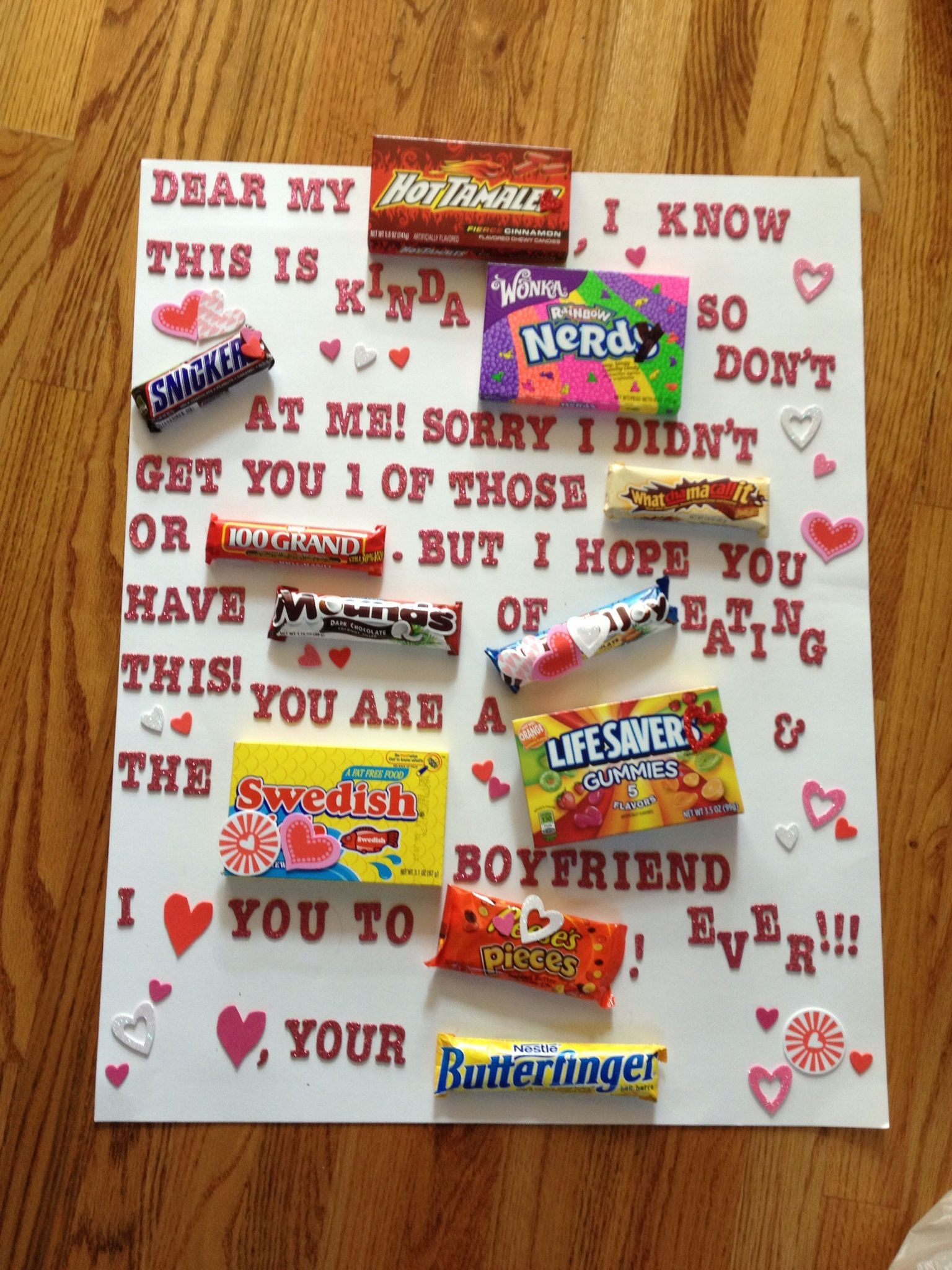 Valentine Gift Ideas For My Boyfriend
 What I made my boyfriend for Valentines day