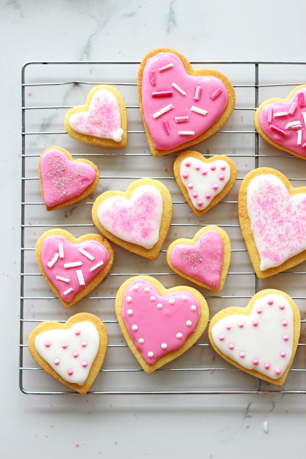 Valentine Sugar Cookies
 Valentine s Day Heart Sugar Cookies