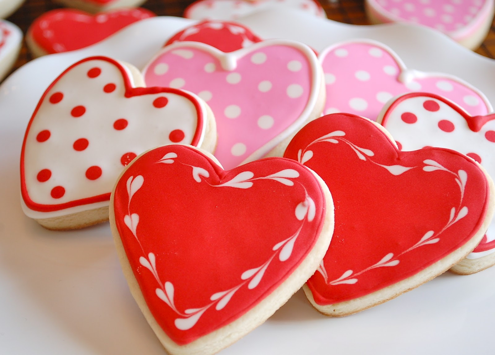 Valentine Sugar Cookies
 Chef Mommy Valentine s Day Heart Sugar Cookies