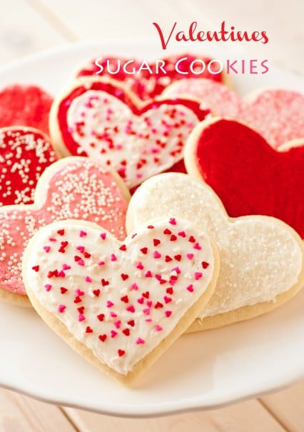 Valentine Sugar Cookies
 Valentines Day Dessert Recipes