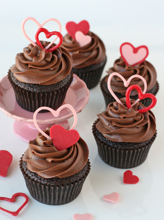 Valentines Day Cakes And Cupcakes
 Chocolate Valentine’s Heart Cupcakes – Glorious Treats