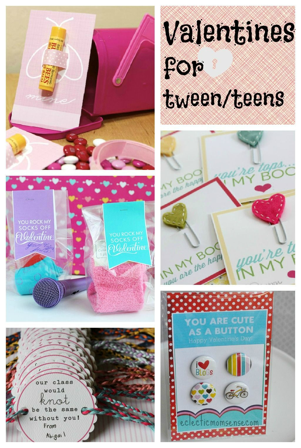 Valentines Gift Ideas For Teens
 Valentines Ideas for Tween Teens via Kelly Eclectic