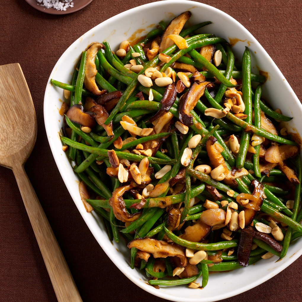 Vegan Green Beans Recipes
 Green Bean Casserole with Red Curry and Peanuts Recipe