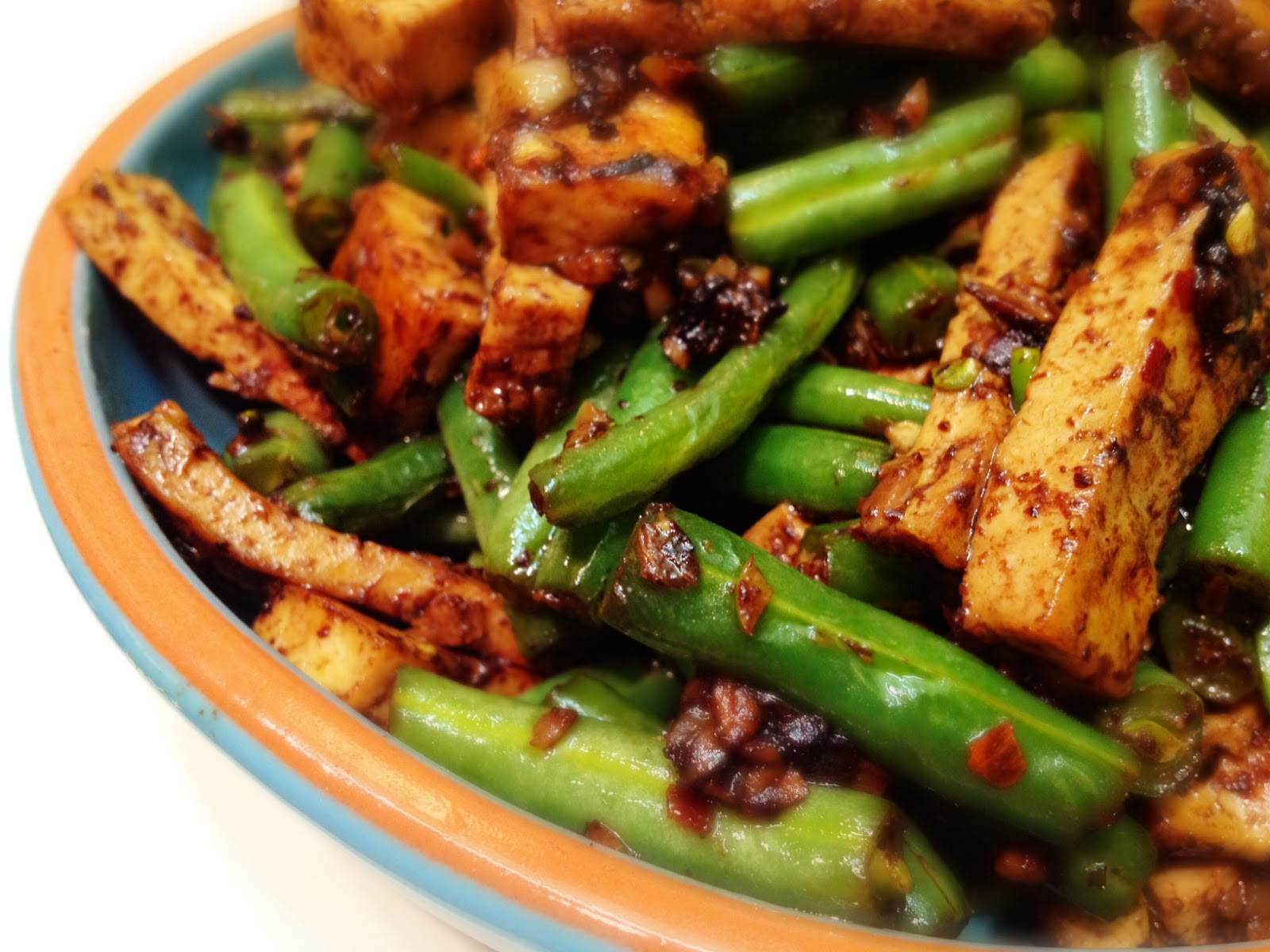 Vegan Green Beans Recipes
 Wholly Vegan VeganMoFo Day 15 Tofu and Green Beans in