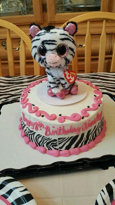 Walmart Birthday Cakes For Adults
 Zebra Beanie Boo Cake Walmart