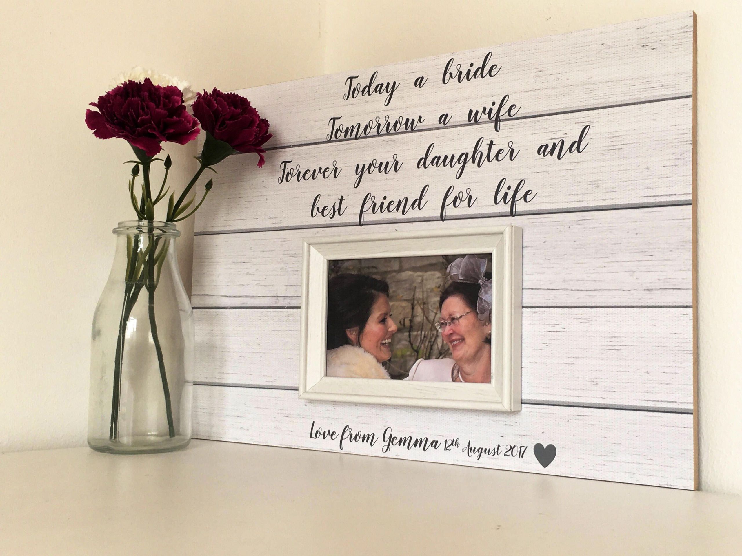 Wedding Gift Ideas For Mother Of The Bride
 Mother The Bride Gift Personalised Picture Frame