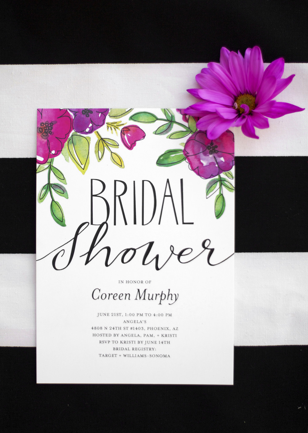 Wedding Party Invitations
 Garden Party Bridal Shower — Kristi Murphy