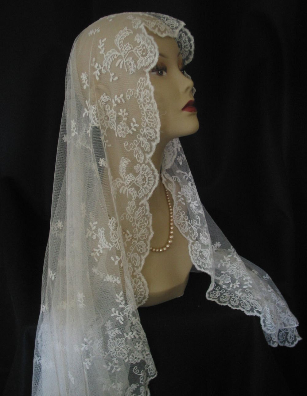 Wedding Veils With Lace
 1915 Antique Lace Wedding Veil