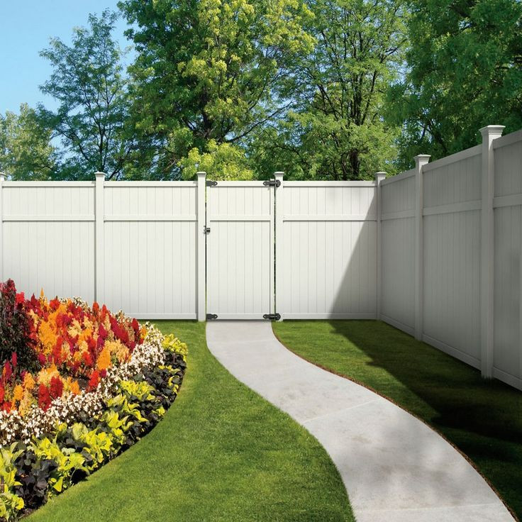 White Backyard Fence
 8 best Chain link privacy images on Pinterest