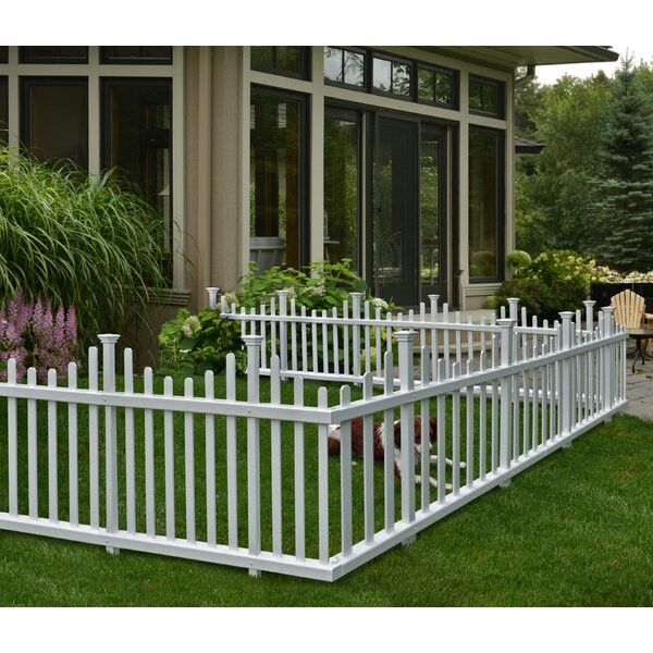White Backyard Fence
 Zippity Outdoor Products 30 in x 58 in Madison No Dig