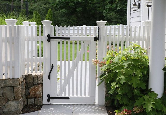 White Backyard Fence
 62 best Picket Fence Love images on Pinterest