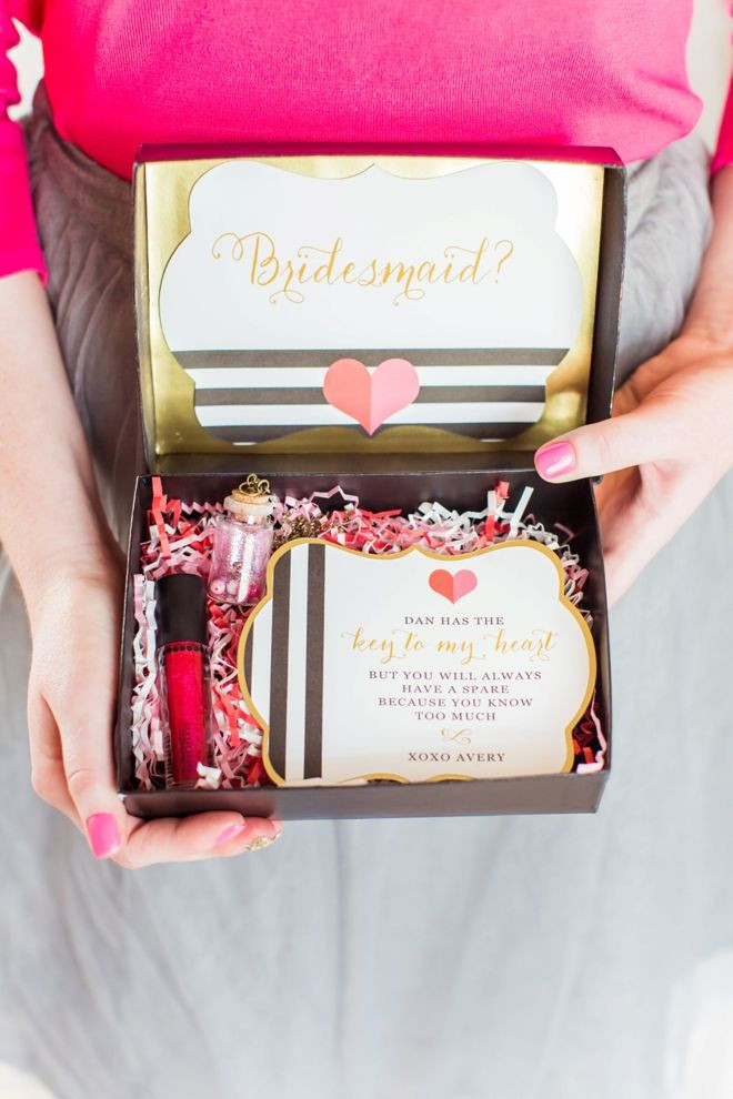 Will You Be My Valentine Gift Ideas
 Glitzy "Will You Be My Bridesmaid " Brunch Ideas