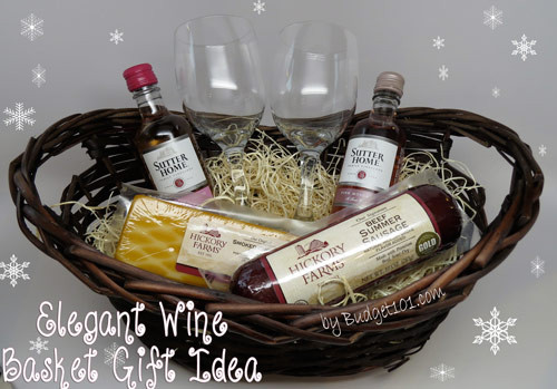 Wine Gift Basket Ideas To Make
 Wine Gift Basket under $12