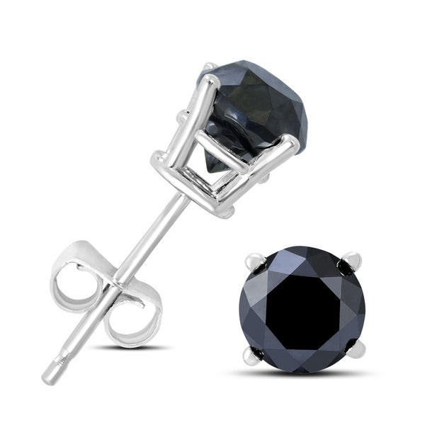 1 Carat Black Diamond Earrings
 Shop 1 Carat TW Round Black Diamond Solitaire Stud