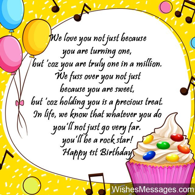 1 Year Old Birthday Quotes
 1st Birthday Wishes First Birthday Quotes and Messages