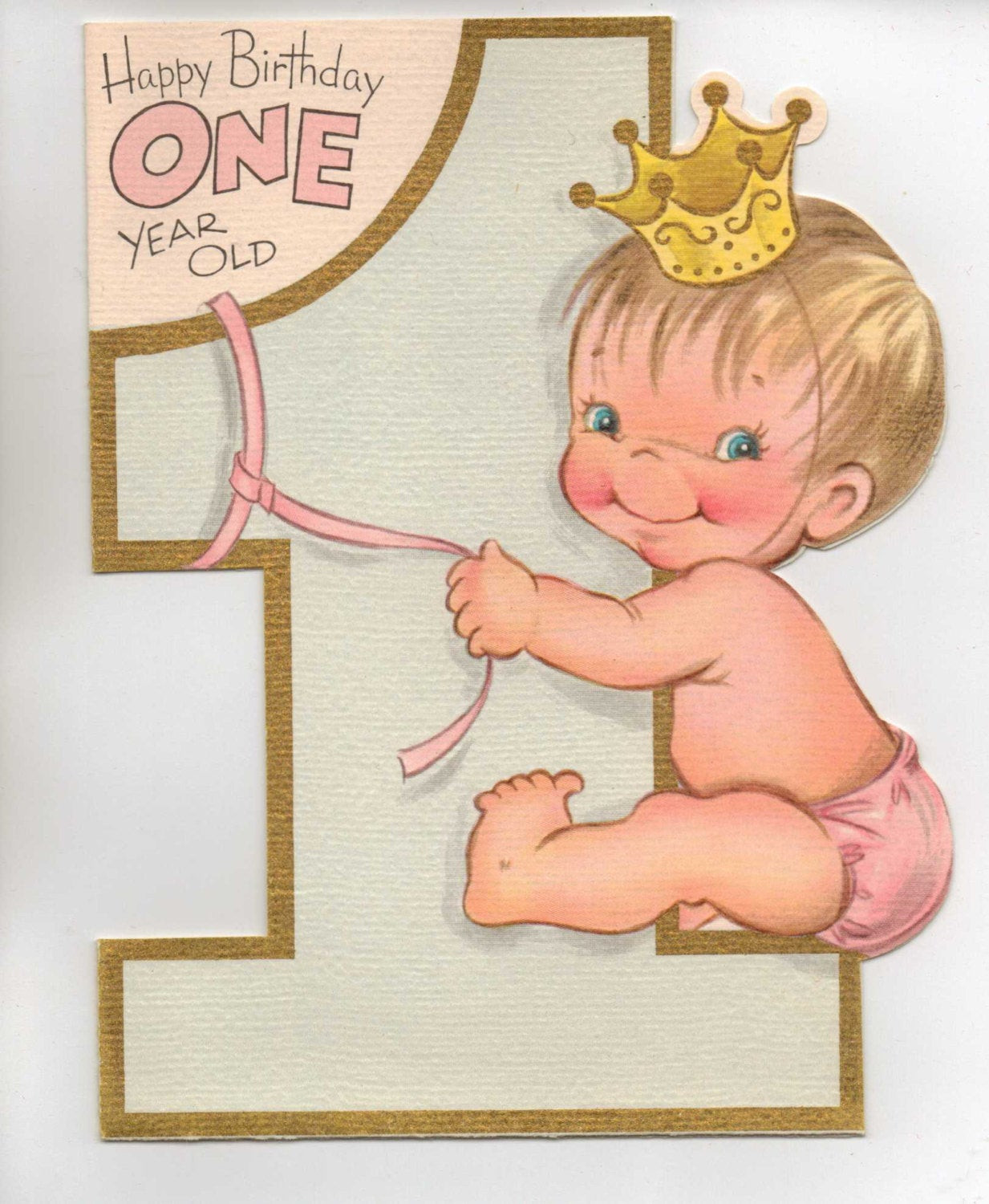 1 Year Old Birthday Quotes
 1950s Happy Birthday e Year Old
