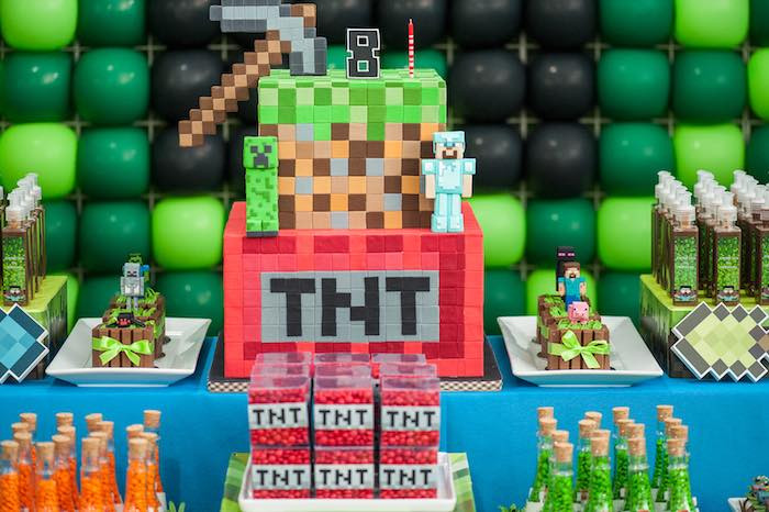 10 Year Old Boy Birthday Gift Ideas 2020
 Kara s Party Ideas Minecraft Balloon Party