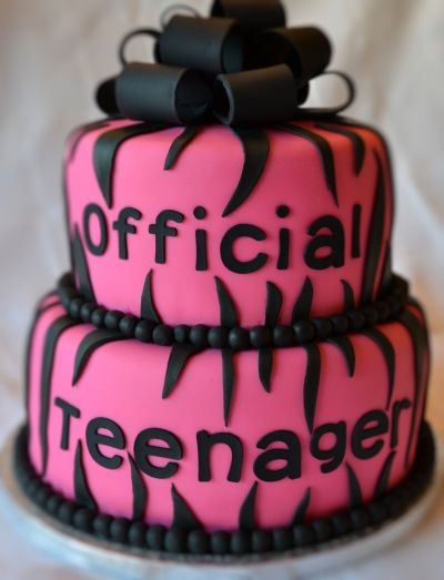 13th Birthday Cake Ideas
 ficial teenager birthday cake Switch to blue or