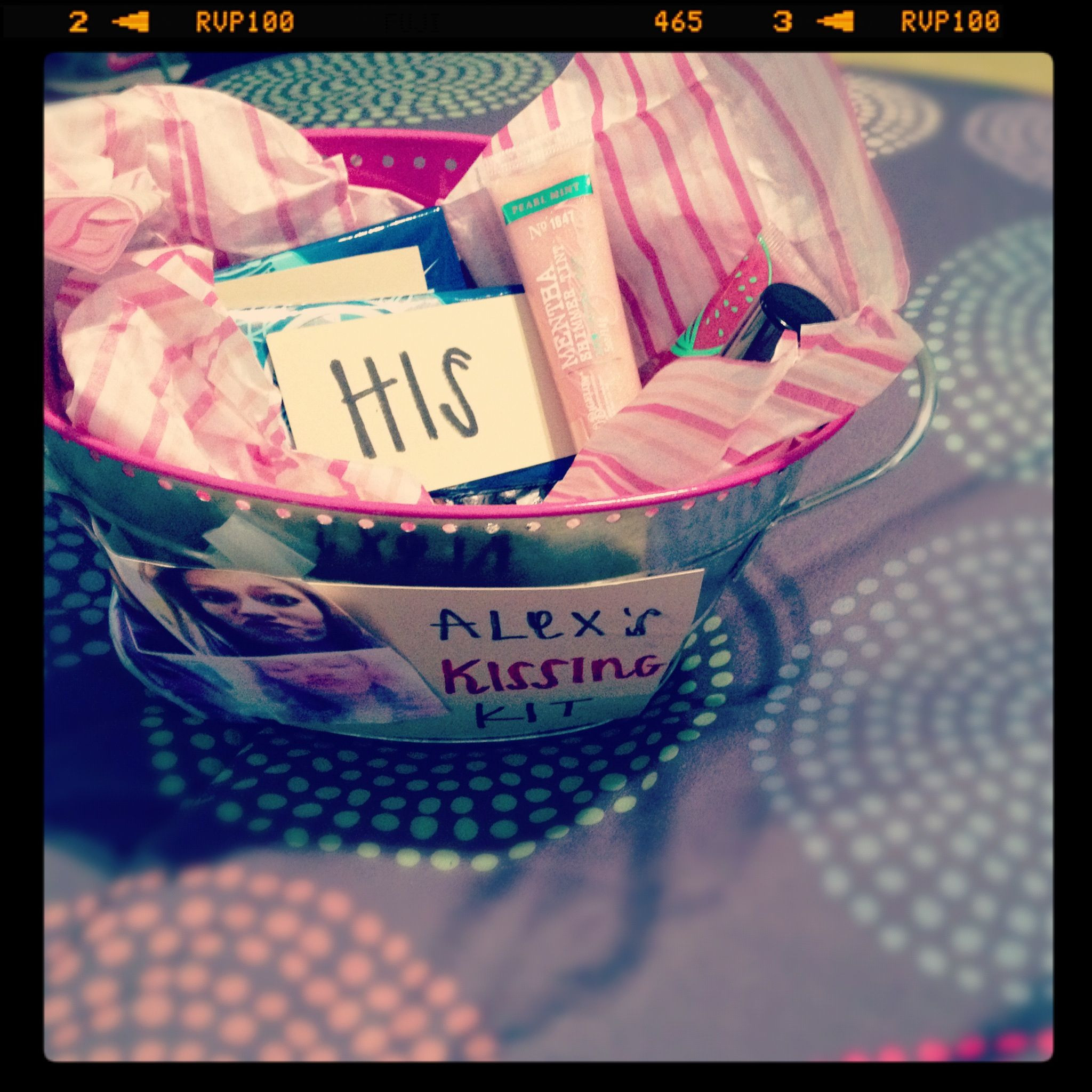 15Th Birthday Gift Ideas
 Sweet 16 kissing kit made by my cute best friend