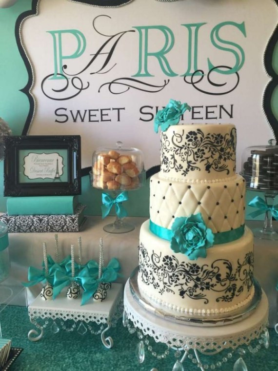 16th Birthday Party Decorations
 Sweet Sixteen Paris Style Birthday Birthday Party Ideas