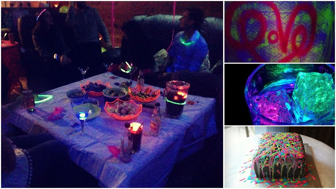 19th Birthday Party Ideas
 My 19th Neon birthday party & Helium fun