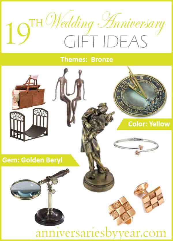 19Th Wedding Anniversary Gift Ideas
 19th Anniversary Nineteenth Wedding Anniversary Gift Ideas
