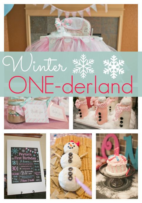 1St Birthday Gift Ideas For Daughter
 Winter ONE derland First Birthday