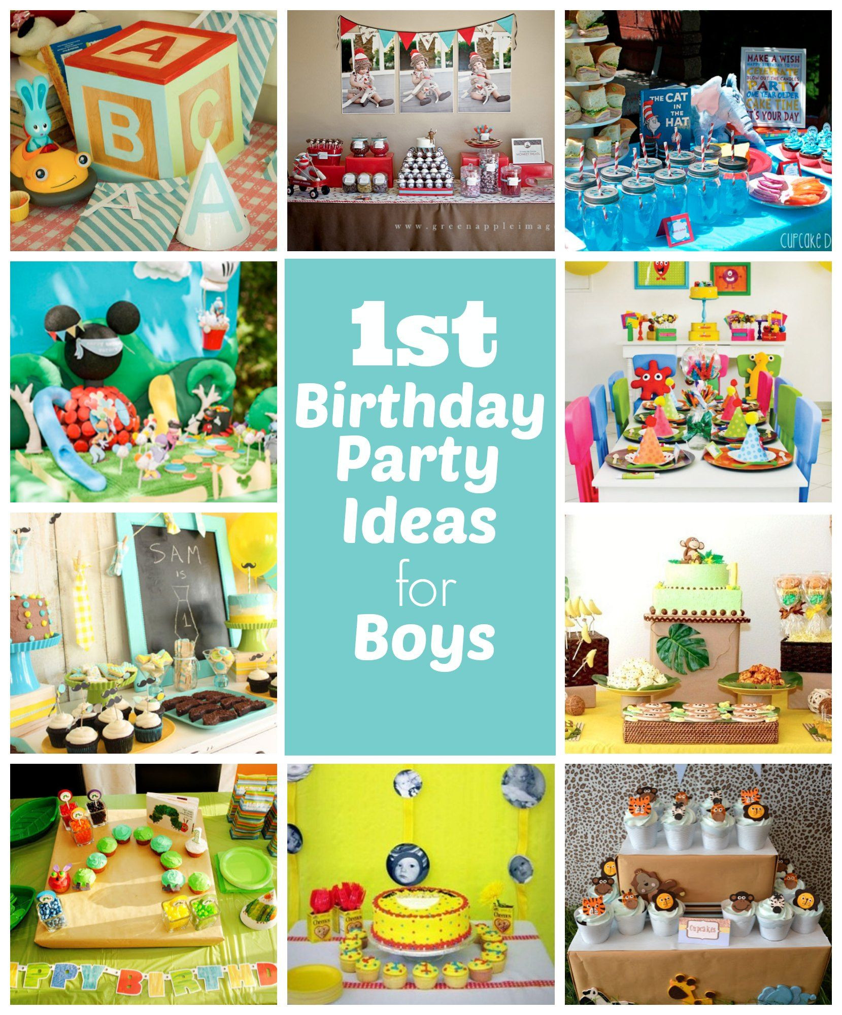 1St Birthday Party Themes For Baby Boy
 1st Birthday Party Ideas for Boys Great ideas including