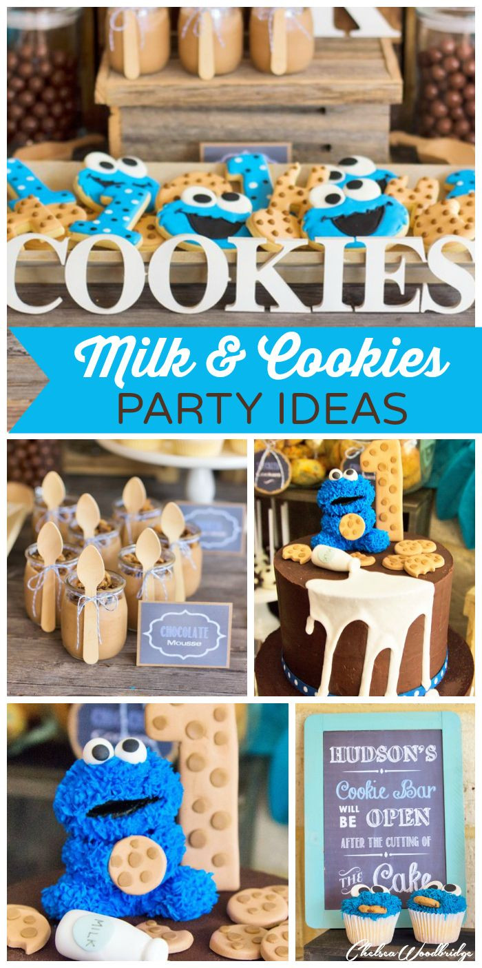 1St Birthday Party Themes For Baby Boy
 MIlk and Cookies Birthday "Hudson s Milk and Cookie