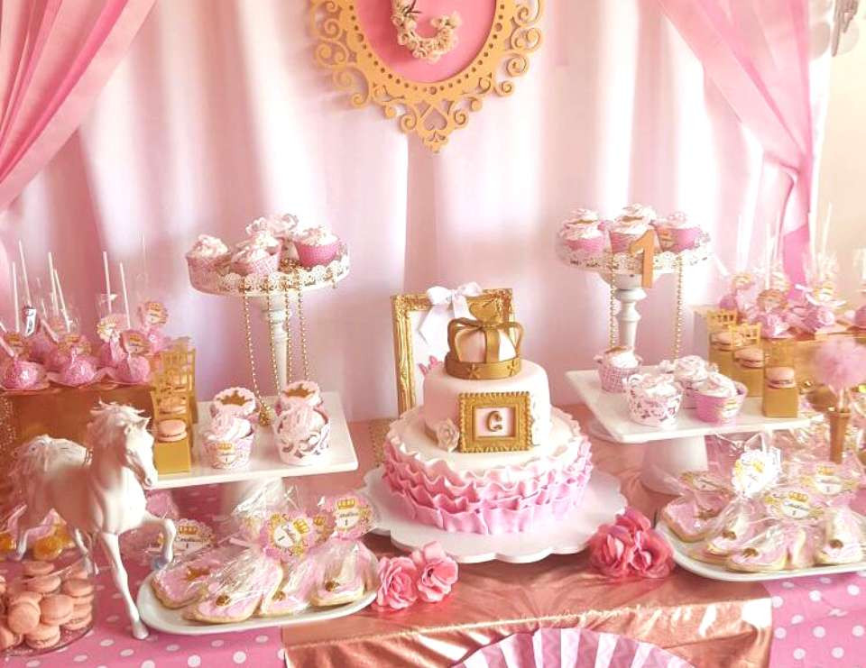 1st Birthday Princess Decorations
 35 Cute 1st Birthday Party Ideas For Girls