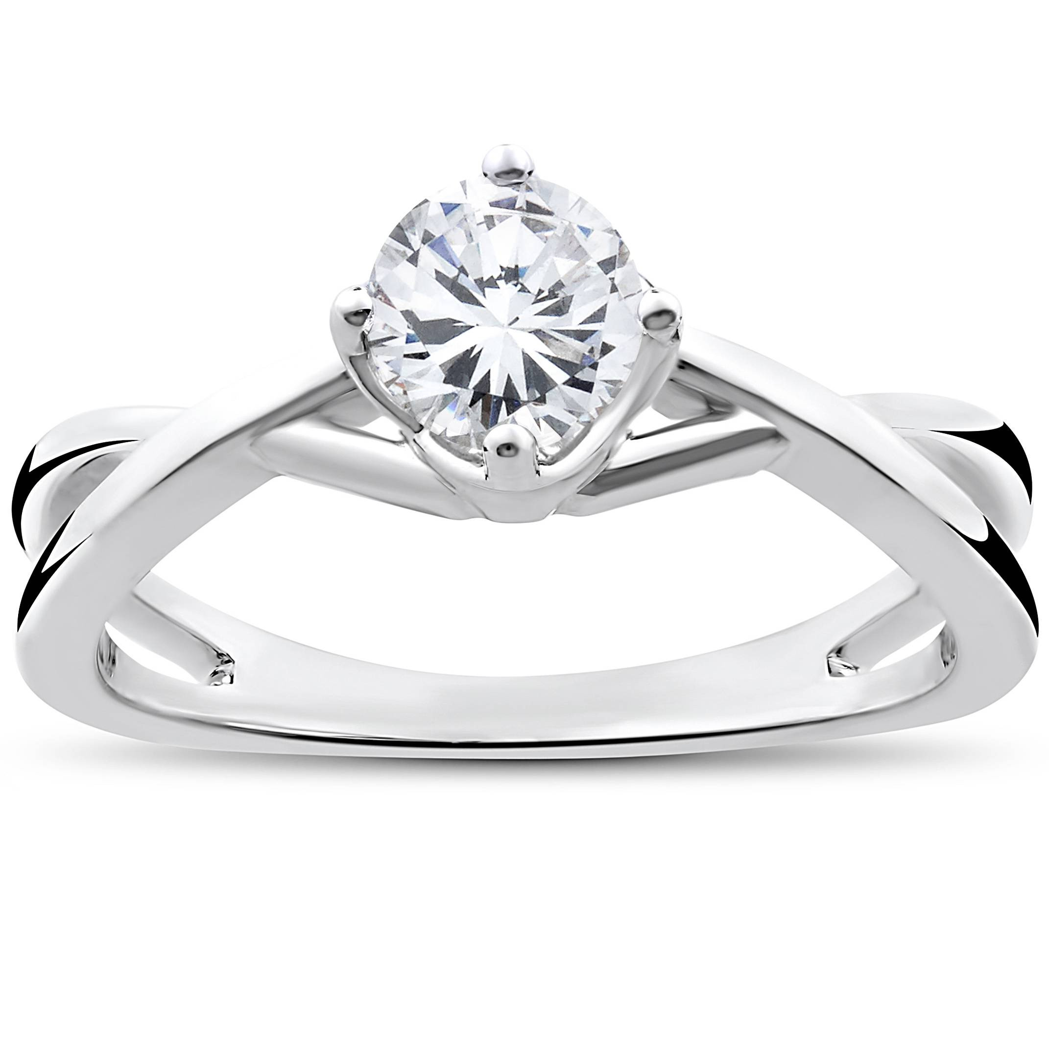 2 Ct Diamond Engagement Ring
 1 2 Ct Round Solitaire Genuine Diamond Vintage Engagement