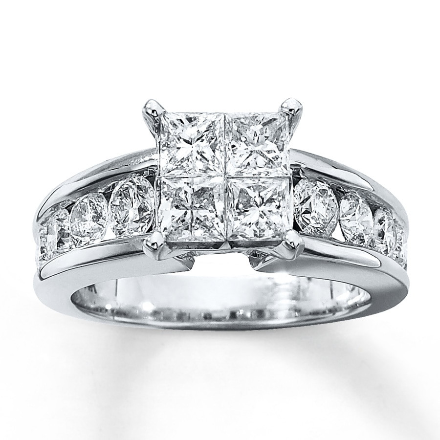 2 Ct Diamond Engagement Ring
 Diamond Engagement Ring 2 1 2 ct tw 14K White Gold