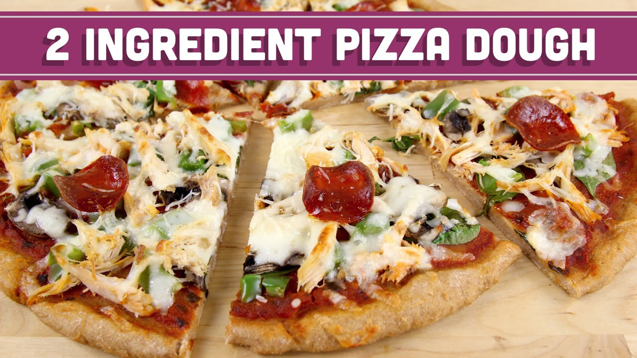 2 Ingredient Dough Pizza
 2 Ingre nt Pizza Dough Healthy Pizza and Breadsticks