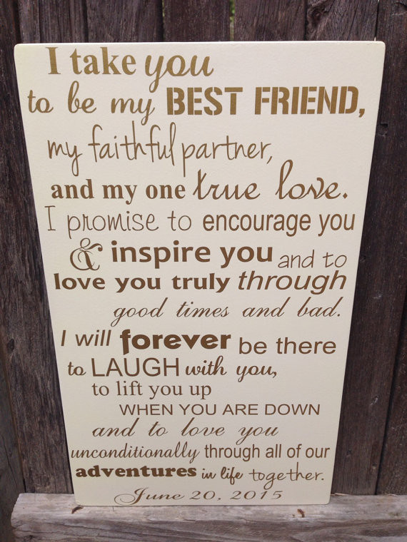 2 Year Dating Anniversary Gift Ideas For Him
 First Anniversary Gift for Him Wedding Vows Sign by