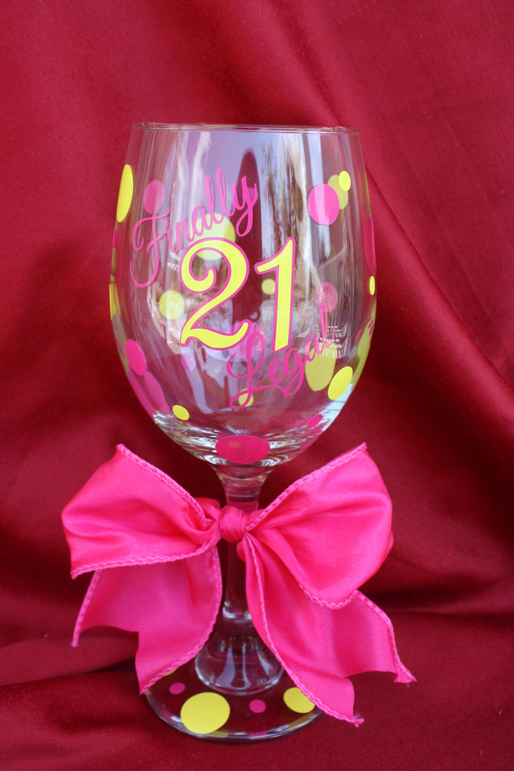 21st Birthday Gift
 21st Birthday Wine Glass 21st Birthday Gift Ideas Finally