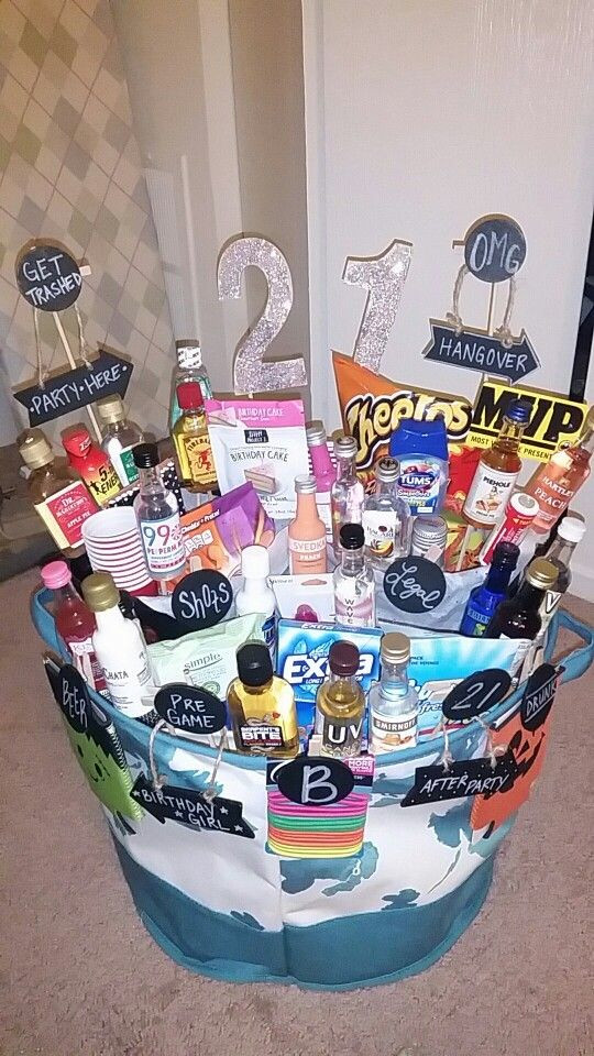 21st Birthday Gifts For Him
 21st Birthday Basket