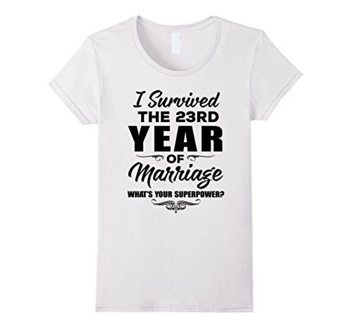 23 Year Anniversary Gift Ideas
 I Survived T Shirt 23rd Wedding Anniversary Gift Ideas