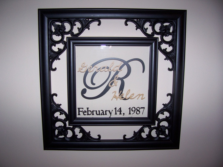 25Th Wedding Anniversary Gift Ideas For Friends
 Did this for a friend s 25th Wedding Anniversary saw the