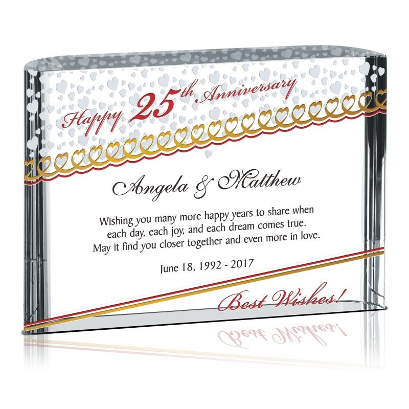 25Th Wedding Anniversary Gift Ideas For Friends
 Silver Anniversary Gift for Couples 145 1