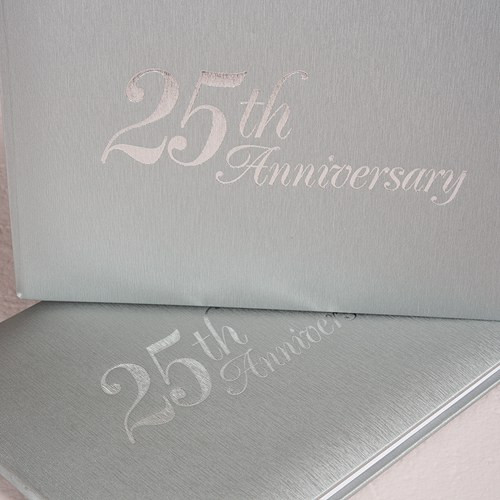 25th Wedding Anniversary Guest Book
 25th Anniversary Guest Book Confetti