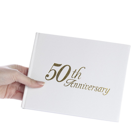 25th Wedding Anniversary Guest Book
 "50th Anniversary" Guest Registry Book Anniversary