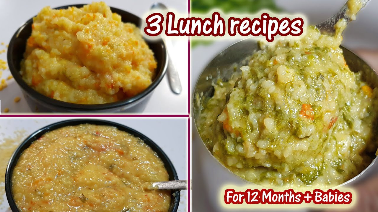 3 Months Baby Food Recipe
 Baby Food 3 Lunch Recipes for 12 months above children