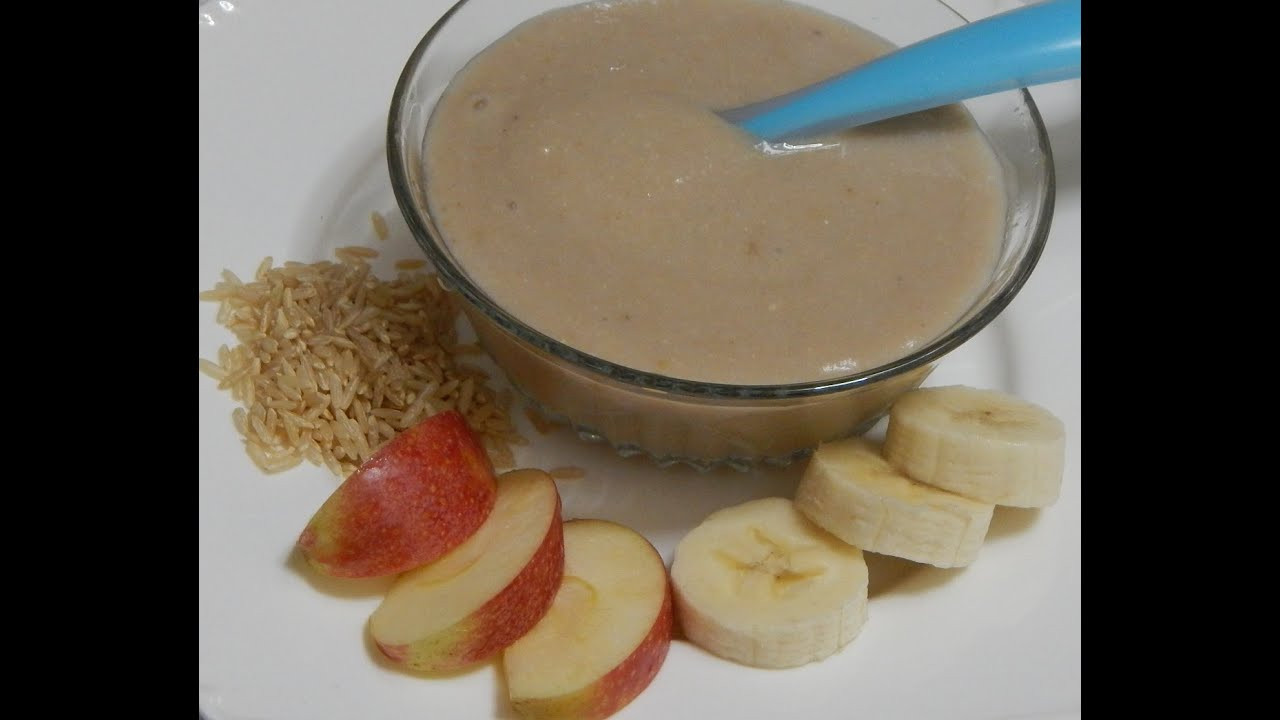 3 Months Baby Food Recipe
 Healthy Baby Food Recipe Banana Apple Porridge Rice
