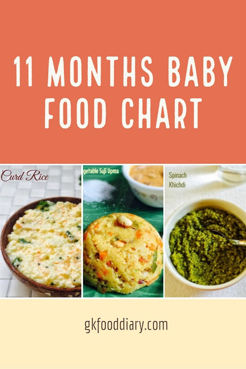 3 Months Baby Food Recipe
 11 Months Baby Food Chart