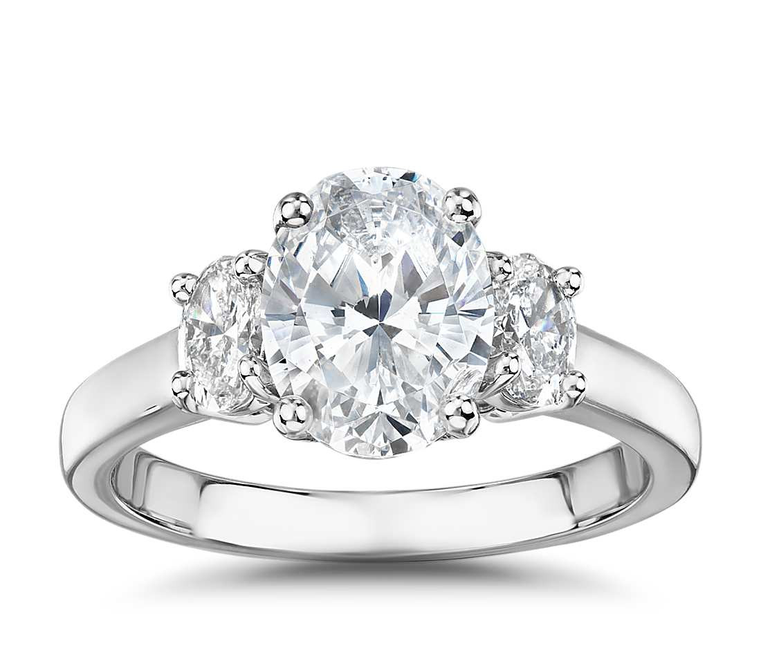 3 Stone Diamond Engagement Rings
 The Gallery Collection™ Oval Cut Three Stone Diamond