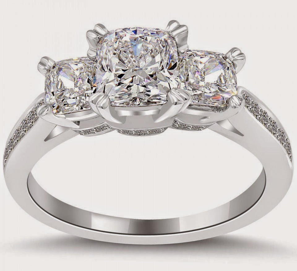 3 Stone Diamond Engagement Rings
 Luxury 3 Stone Diamond Wedding Rings Engagement Model