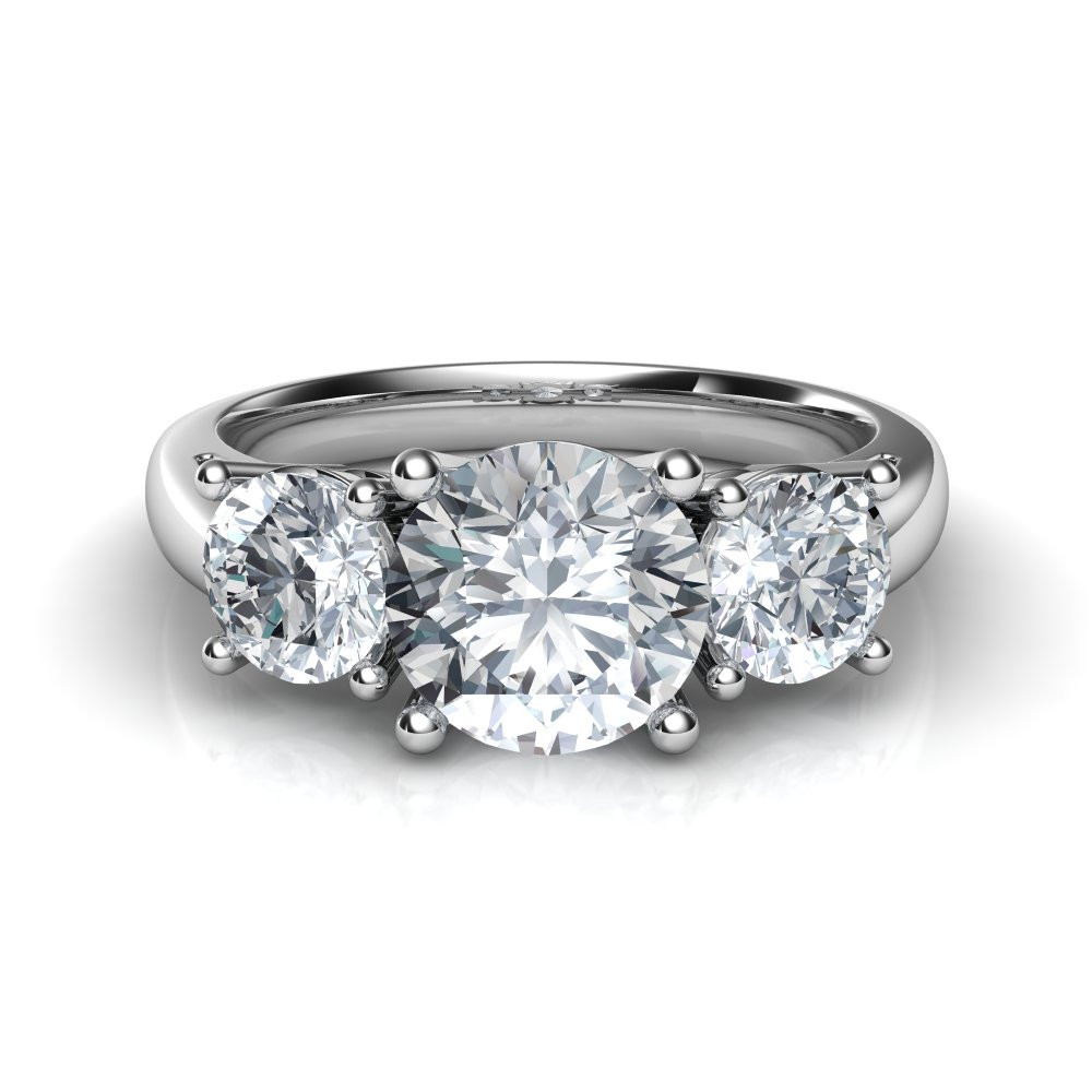 3 Stone Diamond Engagement Rings
 Trilogy 3 Stone Diamond Engagement Ring Natalie Diamonds