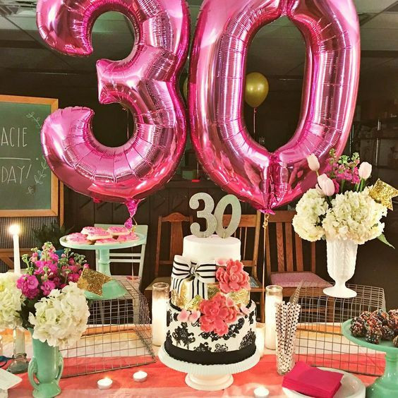 30 Birthday Party Decorations
 23 Cute Glam 30th Birthday Party Ideas For Girls