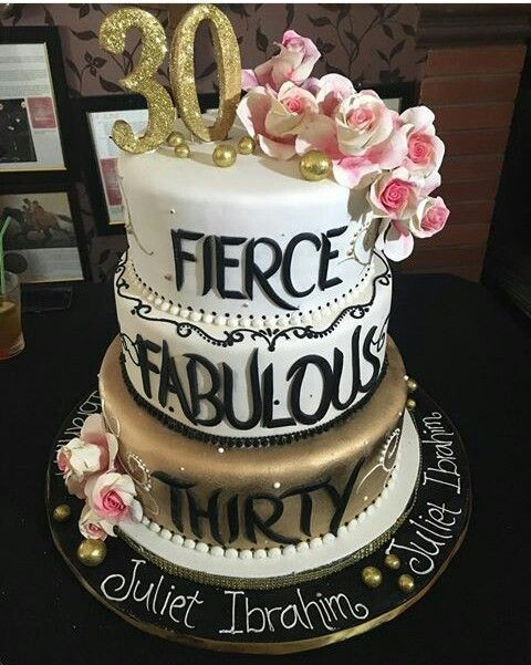 30th Birthday Cake Ideas
 See Juliet Ibrahim Massive 30th Birthday Cake Made In